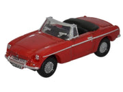 MG MGB Roadster RHD (Right Hand Drive) Tartan Red 1/148 (N) Scale Diecast Model Car by Oxford Diecast image 2