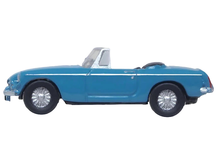 MG MGB Roadster RHD (Right Hand Drive) Iris Blue 1/148 (N) Scale Diecast Model Car by Oxford Diecast image 2
