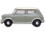 Mini Classic Tweed Gray with Cream Top 1/148 (N) Scale Diecast Model Car by Oxford Diecast image 2