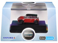 Mini Cooper S RHD (Right Hand Drive) Chili Red with Black Top 1/148 (N) Scale Diecast Model Car by Oxford Diecast image 3