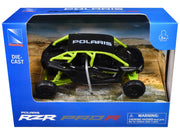 Polaris RZR Pro R UTV Black and Lime Green Diecast Model by New Ray image 3
