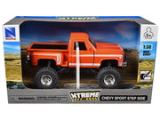 Chevrolet Sport Step Side Pickup Truck Orange with White Graphics "Xtreme Off-Road" Series 1/30 Diecast Model by New Ray image 3