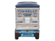 Scania T-Cab Truck RHD (Right Hand Drive) with Covered Dump Trailer "Tinnelly" White with Blue Graphics 1/148 (N) Scale Diecast Model Car by Oxford Diecast image 3