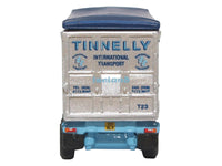 Scania T-Cab Truck RHD (Right Hand Drive) with Covered Dump Trailer "Tinnelly" White with Blue Graphics 1/148 (N) Scale Diecast Model Car by Oxford Diecast image 3
