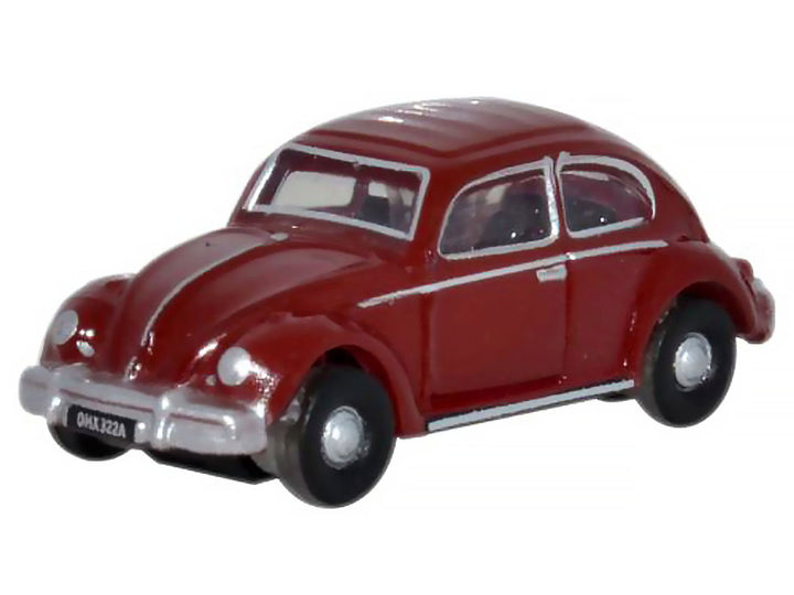 Volkswagen Beetle Ruby Red 1/148 (N) Scale Diecast Model Car by Oxford Diecast image 2