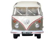 Volkswagen T1 Samba Bus Mouse Grey and Pearl White with Red Stripes 1/148 (N) Scale Diecast Model Car by Oxford Diecast image 4
