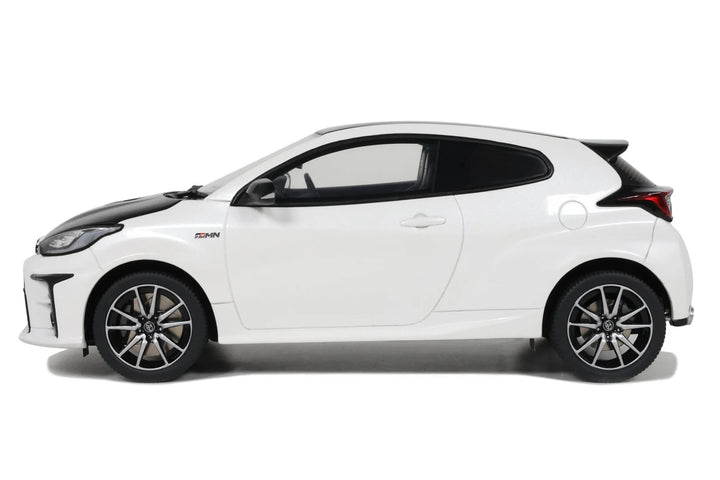 2022 Toyota GRMN Yaris RHD (Right Hand Drive) Platinum White Pearl with Black Hood and Top Limited Edition to 999 pieces Worldwide 1/18 Model Car by Otto Mobile image 2