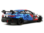 2024 BMW M4 GT4 #1 "M Motorsport Livery" Black and White with Red and Blue Graphics Limited Edition to 999 pieces Worldwide 1/18 Model Car by Otto Mobile image 4