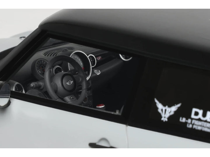 2015 Mini Cooper R56 LB-Works "LB Nation" Gray with Black Top Limited Edition to 999 pieces Worldwide 1/18 Model Car by Otto Mobile image 2