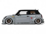 2015 Mini Cooper R56 LB-Works "LB Nation" Gray with Black Top Limited Edition to 999 pieces Worldwide 1/18 Model Car by Otto Mobile image 4
