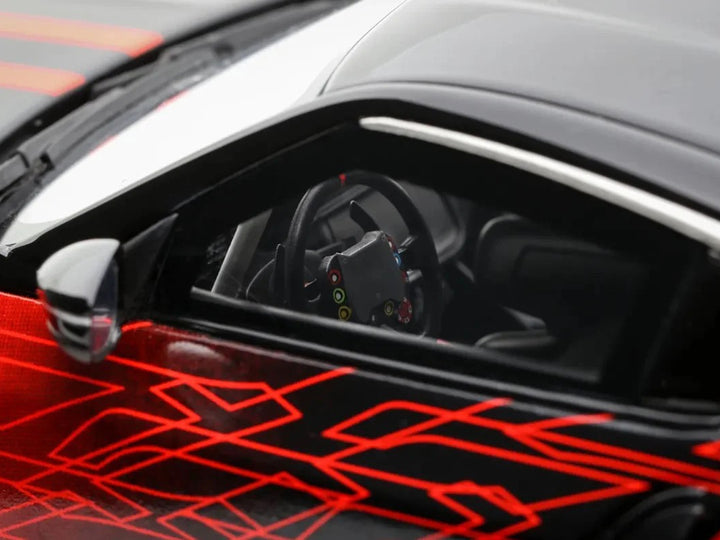 2022 Nissan Z GT4 #23 Black with Red Graphics "2022 SEMA Show" 1/18 Model Car by Otto Mobile image 2
