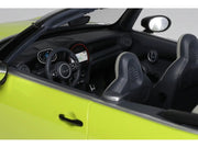 2021 Mini JCW Cabrio Zesty Yellow with Black Stripes 1/18 Model Car by Otto Mobile image 2