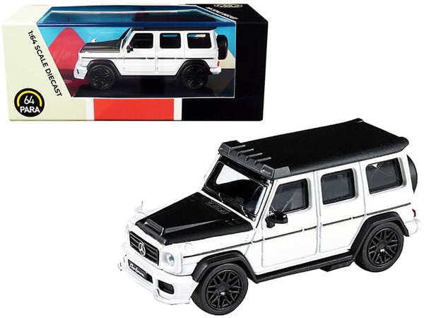 Paragon Mercedes AMG G63 Liberty Walk wagon white black hood roof 1:64 PA-55161, view 1