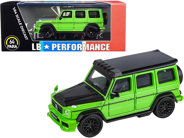 Paragon Mercedes-AMG G63 LBWK Alien Green matte black 1:64 PA-55166, product image 1