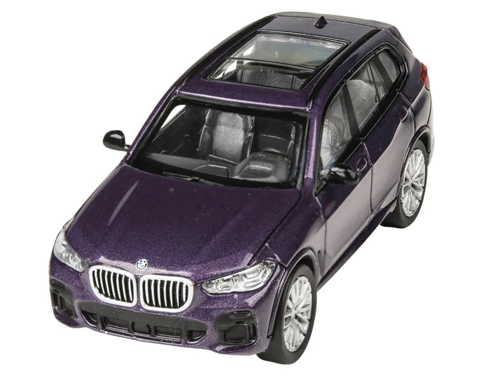 2018 BMW X5 Daytona Violet Metallic with Sunroof 1/64 Diecast Model Car by Paragon Models image 2