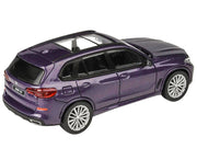 2018 BMW X5 Daytona Violet Metallic with Sunroof 1/64 Diecast Model Car by Paragon Models image 3