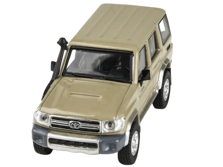 2014 Toyota Land Cruiser 76 Sandy Taupe Tan 1/64 Diecast Model Car by Paragon Models image 2