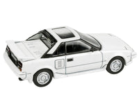 1985 Toyota MR2 MK1 Super White with Sunroof 1/64 Diecast Model Car by Paragon Models image 2