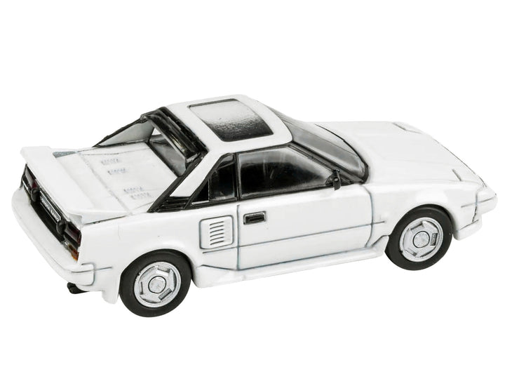1985 Toyota MR2 MK1 Super White with Sunroof 1/64 Diecast Model Car by Paragon Models image 2