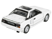 1985 Toyota MR2 MK1 Super White with Sunroof 1/64 Diecast Model Car by Paragon Models image 3