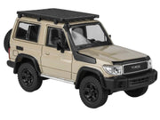 2023 Toyota Land Cruiser 71 Sandy Taupe "70th Anniversary" with Roofrack 1/64 Diecast Model Car by Paragon image 2