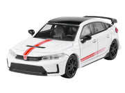 2025 Honda Civic Type R FL5 "Ultimate Edition" White with Red Stripes and Black Top 1/64 Diecast Model Car by Paragon image 4