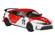 2025 Honda Civic Type R FL5 #11 "1965 Mexico GP Heritage" Red and White 1/64 Diecast Model Car by Paragon Models image 5