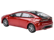 2023 Toyota Prius Supersonic Red Metallic with Black Top and Sun Roof and Sun Roof 1/64 Diecast Model Car by Paragon Models image 3
