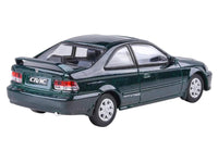 1999 Honda Civic Si EM1 Clover Green Pearl Metallic with Sunroof 1/64 Diecast Model Car by Paragon image 3