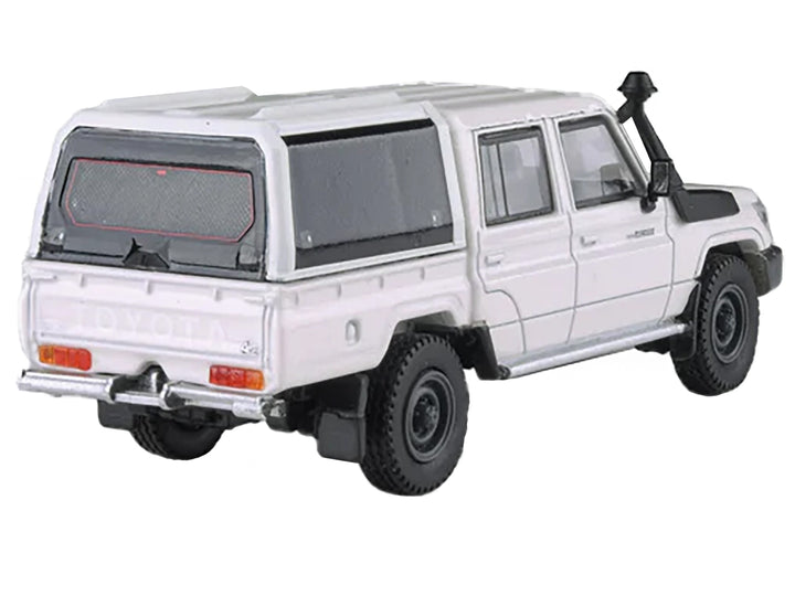 2012 Toyota Land Cruiser LC 79 French Vanilla White with Canopy 1/64 Diecast Model Car by Paragon Models image 2