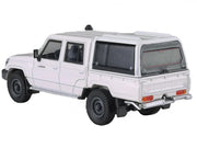 2012 Toyota Land Cruiser LC 79 French Vanilla White with Canopy 1/64 Diecast Model Car by Paragon Models image 3