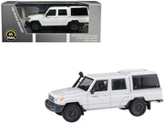 2012 Toyota Land Cruiser LC 79 French Vanilla White with Canopy 1/64 Diecast Model Car by Paragon Models image 4