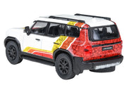 2024 Toyota Land Cruiser 250 Prado White with "TRD" Stripes 1/64 Diecast Model Car by Paragon Models image 4