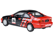 1995 Honda Civic Coupe EJ1 #94 "Autocross - ADVAN" Black and Red 1/64 Diecast Model Car by Paragon Models image 3