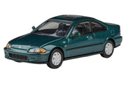 1995 Honda Civic Coupe EJ1 Paradise Blue Green Metallic with Sunroof 1/64 Diecast Model Car by Paragon Models image 5