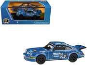 1975 Porsche 911 Carrera RSR 3.0 #6 "Kremer Racing - Wallys Jeans" Blue 1/64 Diecast Model Car by Paragon Models image 4