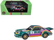 1975 Porsche 911 Carrera RSR 3.0 #5 "Kremer Racing - Vaillant" Green with Stripes 1/64 Diecast Model Car by Paragon Models image 4