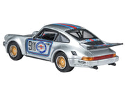 Porsche 911 Carrera RSR 3.0 "Martini Racing" Silver Metallic with Stripes 1/64 Diecast Model Car by Paragon Models image 4