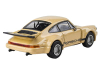 Porsche 911 Carrera RSR 3.0 Sahara Beige with Black Stripes 1/64 Diecast Model Car by Paragon image 3