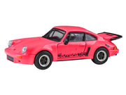 1974 Porsche 911 Carrera RSR 3.0 Fuchsia with Black Stripes 1/64 Diecast Model Car by Paragon Models image 2