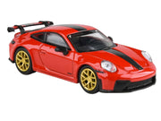 2025 Porsche 911 GT3 (992.2) Guards Red with Carbon Stripe and Gold Wheels 1/64 Diecast Model Car by Paragon Models image 4