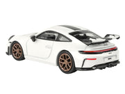2025 Porsche 911 GT3 (992.2) Grand Prix White with Carbon Stripe 1/64 Diecast Model Car by Paragon image 3