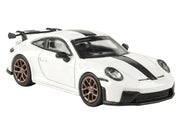 2025 Porsche 911 GT3 (992.2) Grand Prix White with Carbon Stripe 1/64 Diecast Model Car by Paragon image 4