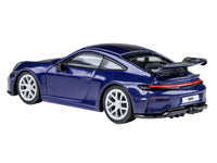 2025 Porsche 911 GT3 (992.2) Gentian Blue Metallic with Carbon Stripe 1/64 Diecast Model Car by Paragon Models image 3