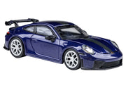 2025 Porsche 911 GT3 (992.2) Gentian Blue Metallic with Carbon Stripe 1/64 Diecast Model Car by Paragon Models image 4