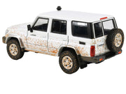 2014 Toyota Land Cruiser 76 White (Dirty Off Road Effect) 1/64 Diecast Model Car by Paragon Models image 2