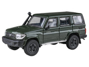2014 Toyota Land Cruiser LC 76 Military Green 1/64 Diecast Model Car by Paragon Models image 2