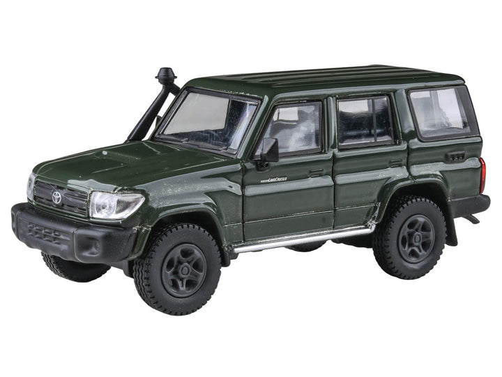 2014 Toyota Land Cruiser LC 76 Military Green 1/64 Diecast Model Car by Paragon Models image 2