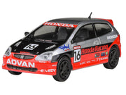 2005 Honda Civic #16 "SEMA RealTime Racing" Silver Metallic and Red with Black Graphics 1/64 Diecast Model Car by Paragon Models image 4