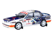Mitsubishi Galant VR-4 RHD (Right Hand Drive) #1 Ross Dunkerton - Fred Gocentas "Rally Indonesia" (1993) 1/64 Diecast Model Car by Paragon Models image 2